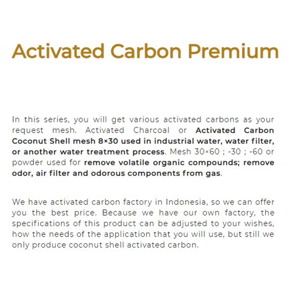 Karbon Aktif Premium