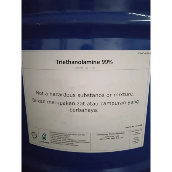 Triethanolamine (TEA) Petronas @232Kg Per Drum